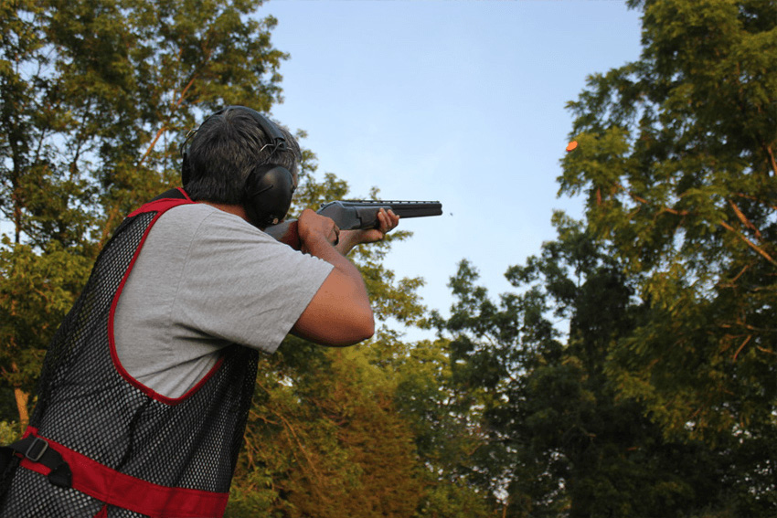 Clay Target at an Angle
