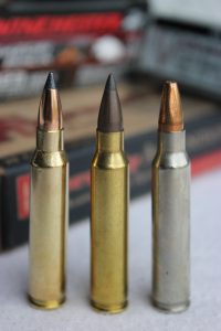 These .223 rounds all wear bullets of different design and weight. Experimenting with a variety of ammo in you rifle’s caliber can help you discover which bullet weight and style are most accurate.