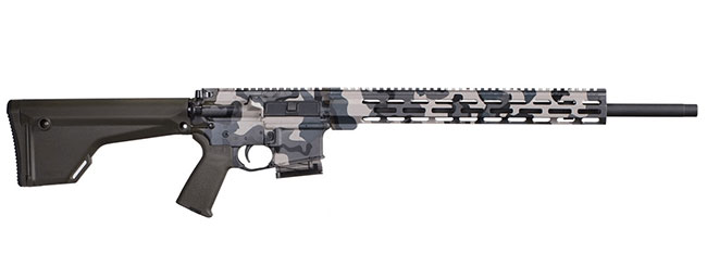 Modern Sporting Rifle with Blue Camo