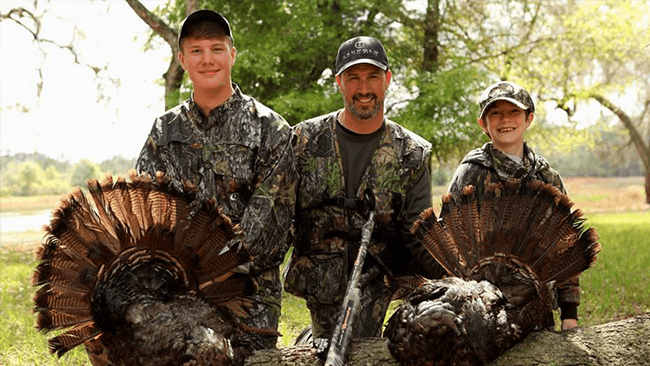 Doug Koenig hunting with Sons 