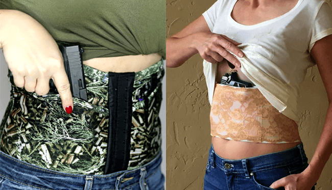 Concealed Carry Corsets - Petite Natural Corset Holster